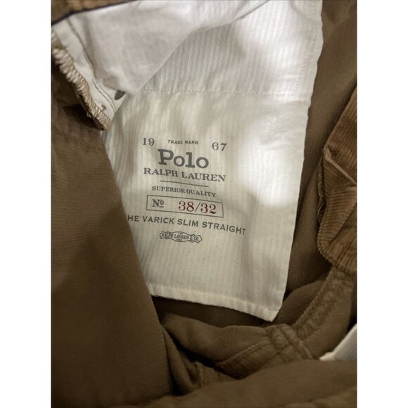 Ralph Lauren Polo The Varick Slim Straight Corduroy Pants Men's Size 38 X 32 - Picture 7 of 13